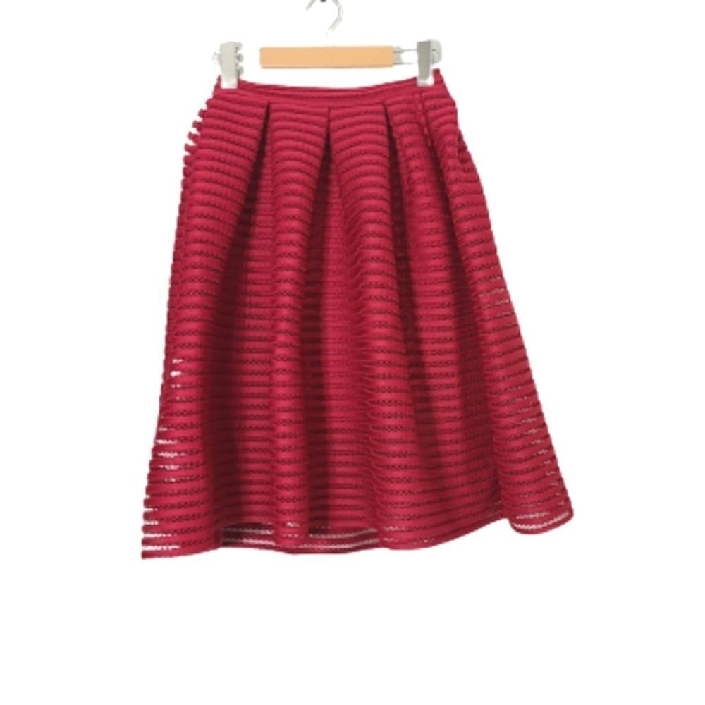 MAJE Red Jam Puffball Skirt Women's Size US XS - Picture 4 of 15